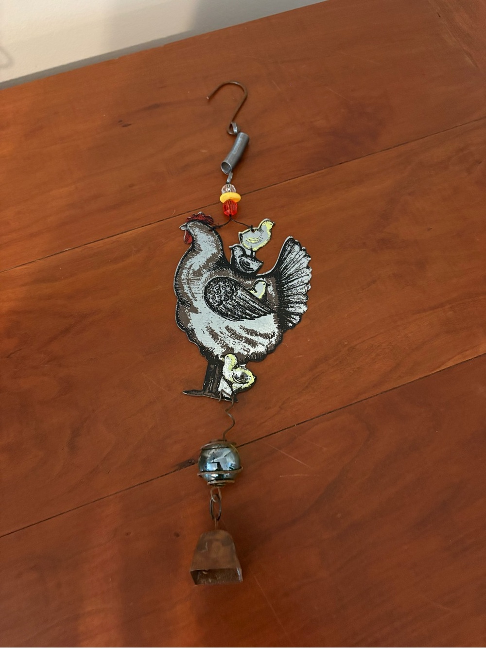 Chicken and Chicks Hanging Bell Decoration